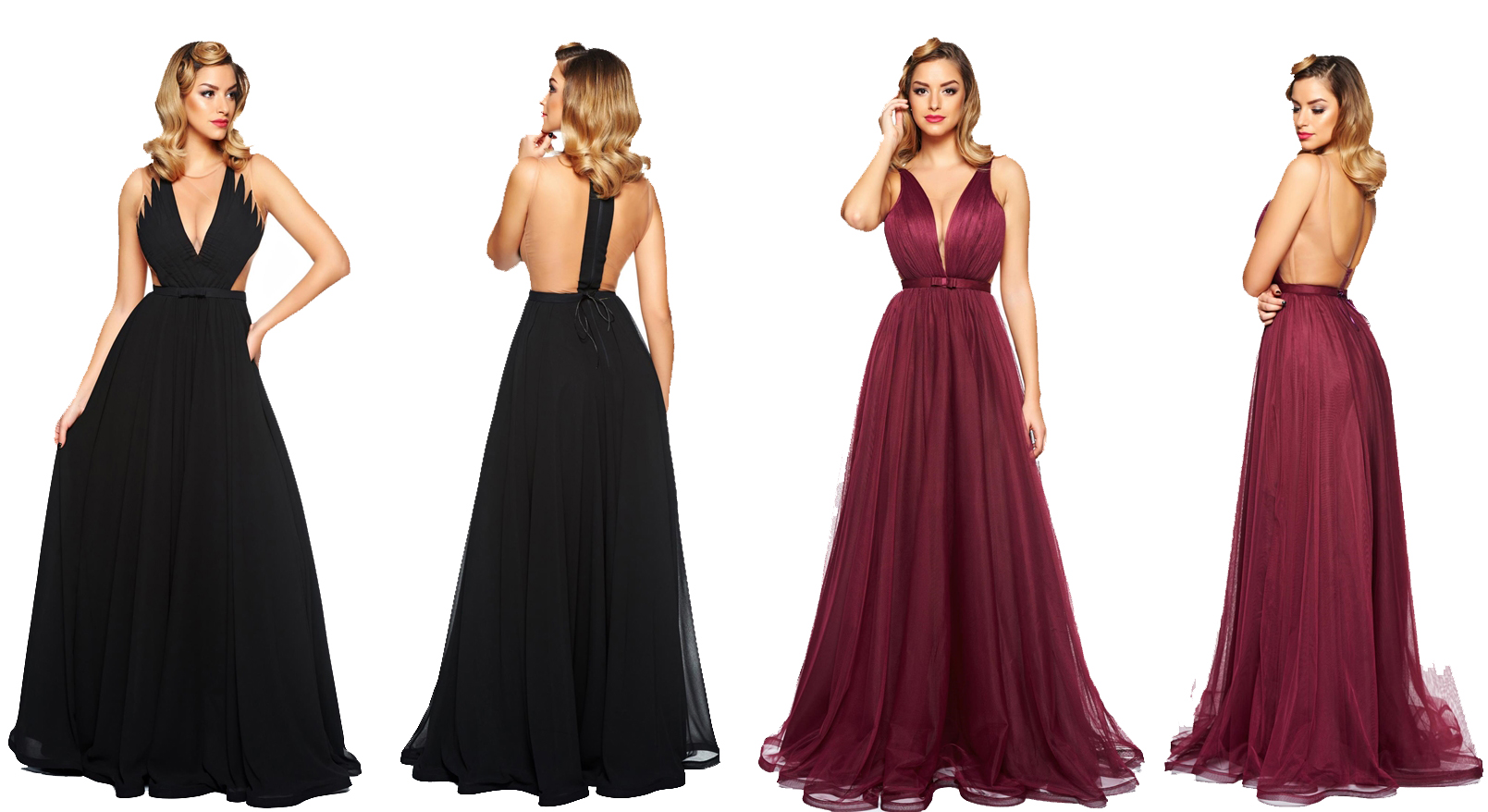 Rochii lungi, elegante, cu spatele gol