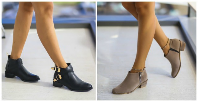 Botine casual cu talpa joasa