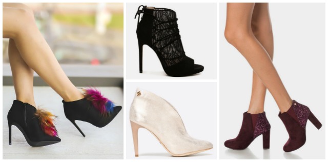 Botine elegante cu toc inalt